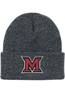 LogoFit Miami RedHawks North Pole Baby Knit Hat - Dark Grey