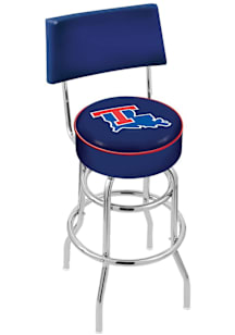 Louisiana Tech Bulldogs Double-Ring Swivel with Back Pub Stool - Black