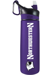 Purple Northwestern Wildcats 24oz Tritan Plastic Water Bottle
