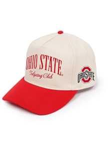 Ohio State Buckeyes Ivory 2T Ponyback Womens Adjustable Hat