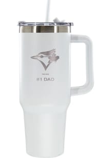 Toronto Blue Jays Dad 40oz Stainless Steel Tumbler - White