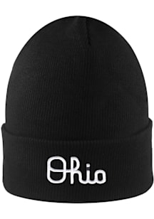 LogoFit Ohio State Buckeyes Black South Pole Mens Knit Hat