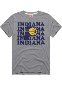 Homage Indiana Pacers Grey Repeat Short Sleeve Fashion T Shirt