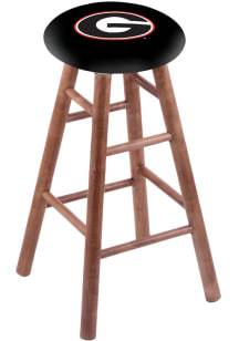 Georgia Bulldogs Round Cushion Maple Pub Stool - Brown