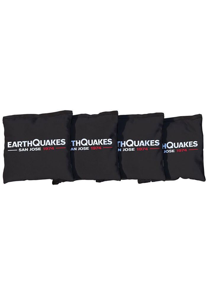 San Jose Earthquakes All-Weather Cornhole Bags Tailgate Game