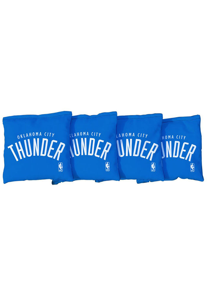 Oklahoma City Thunder Corn Filled Cornhole Bags Tailgate Game