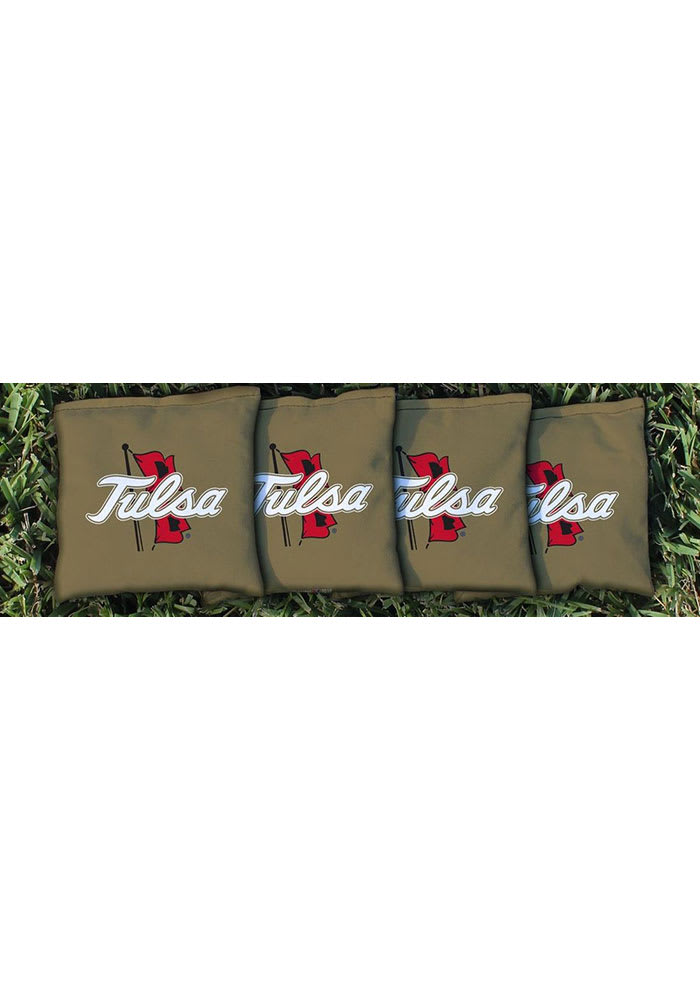 Tulsa Golden Hurricanes All-Weather Cornhole Bags Tailgate Game