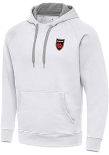 Antigua Phoenix Rising FC Mens White Victory Long Sleeve Hoodie