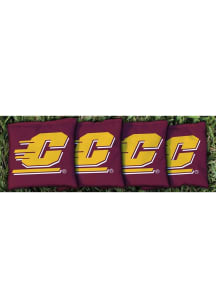 Central Michigan Chippewas Corn Filled Corn Hole Bags