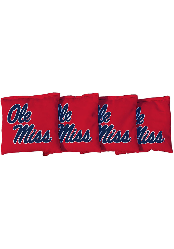 Ole Miss Rebels Corn Filled Cornhole Bags Tailgate Game