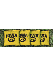 Yellow Iowa Hawkeyes Corn Filled Corn Hole Bags
