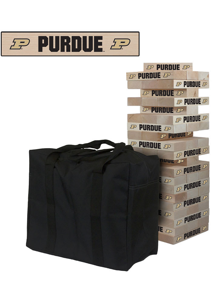 Purdue Boilermakers Giant Tumble Tower Tailgate Game