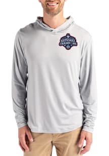 Cutter and Buck UConn Huskies Mens Ash 2025 National Champions Coastline Eco Hood