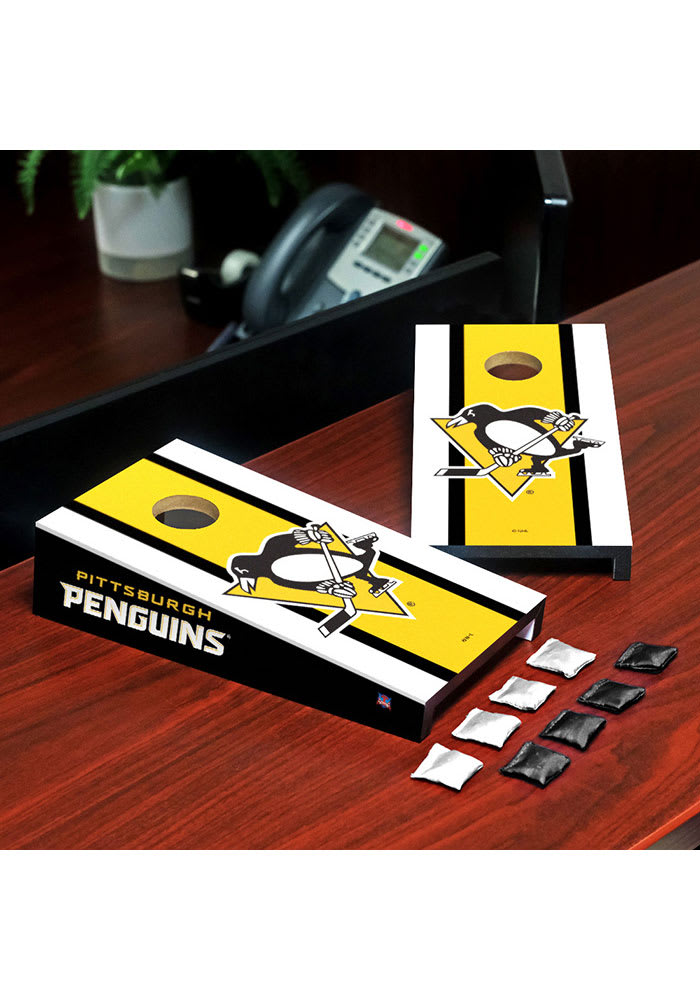 Pittsburgh Penguins Desktop Cornhole Desk Accessory