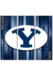 BYU Cougars 3 Piece Rush Canvas Wall Art