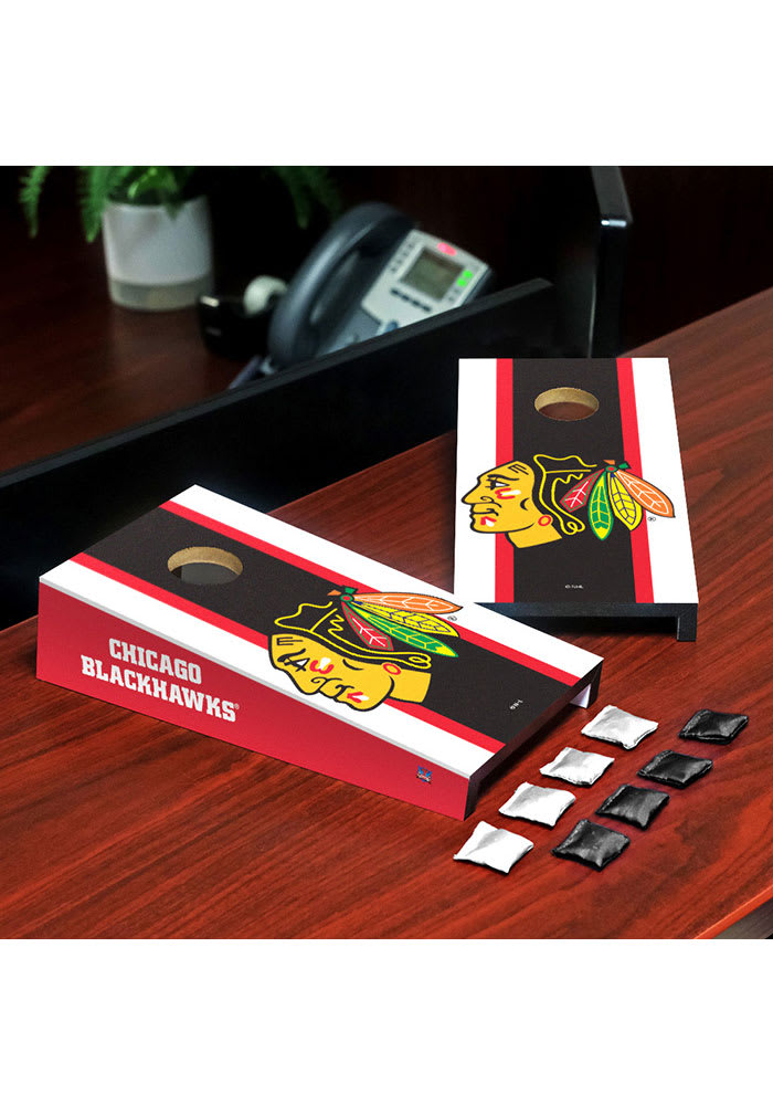 Chicago Blackhawks Desktop Cornhole Desk Accessory
