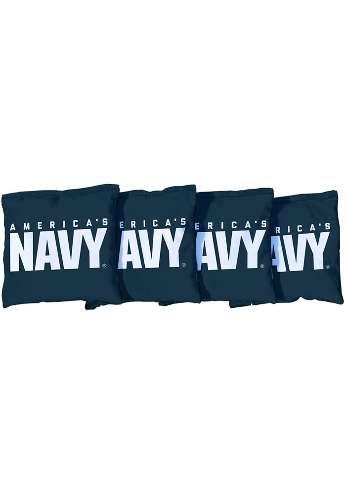 Navy All Weather Cornhole Bags Tailgate Game