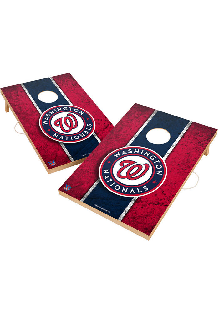 Washington Nationals 2' x 3' Solid Wood Cornhole Vintage Game Set