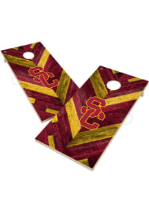 Red USC Trojans 2x4 Design Corn Hole