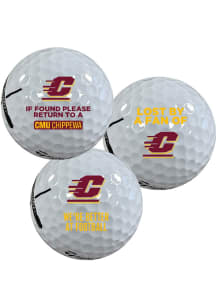 Central Michigan Chippewas team logo Golf Balls