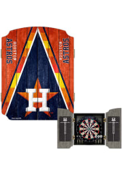 Houston Astros Team Logo Dart Board Cabinet