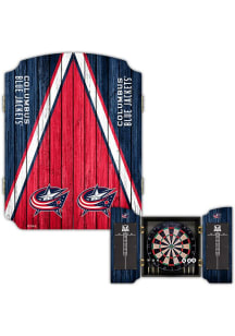 Columbus Blue Jackets Team Logo Dart Board Cabinet