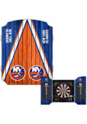 New York Islanders Team Logo Dart Board Cabinet
