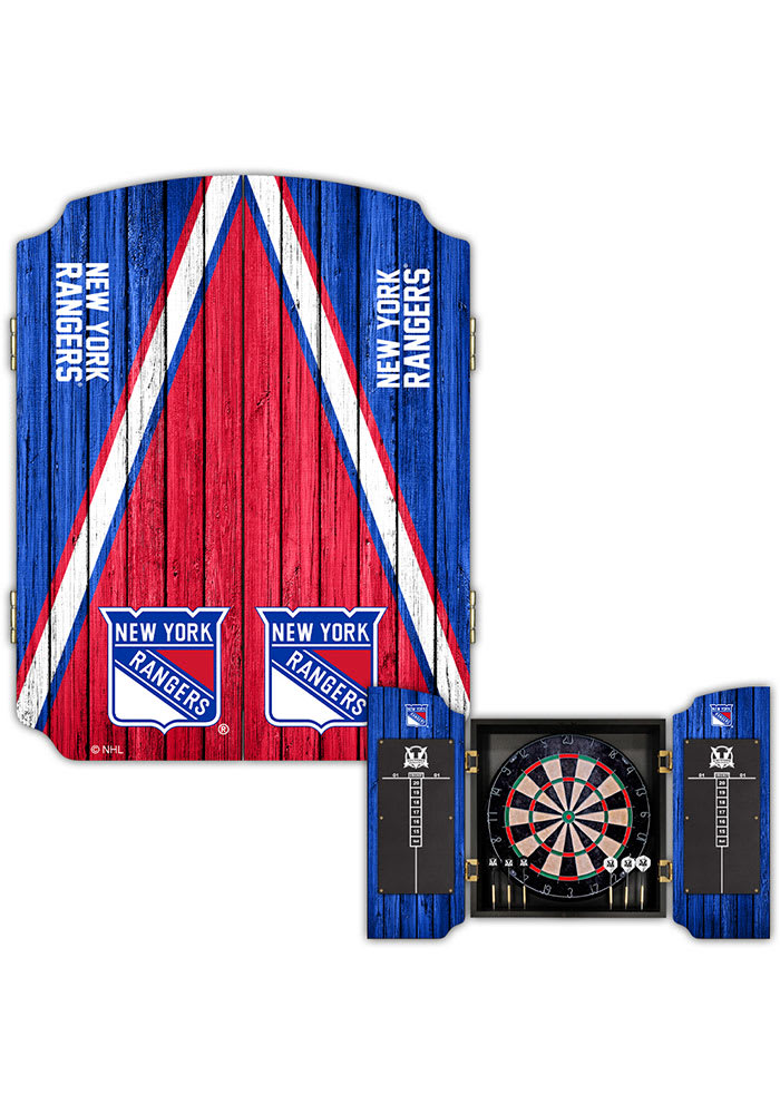 New York Rangers Team Logo Dart Board Cabinet