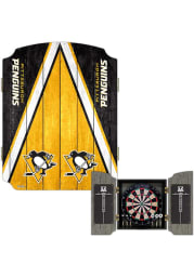 Pittsburgh Penguins Team Logo Dart Board Cabinet