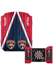 Florida Panthers Team Logo Dart Board Cabinet