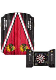 Chicago Blackhawks Team Logo Dart Board Cabinet
