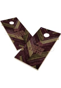 Texas State Bobcats 2x4 Herringbone Set Corn Hole