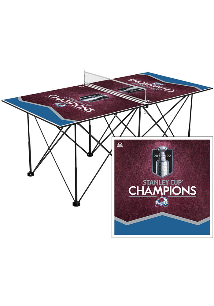 Colorado Avalanche 2022 Stanley Cup Champions 6ft Pop Up Table Tennis