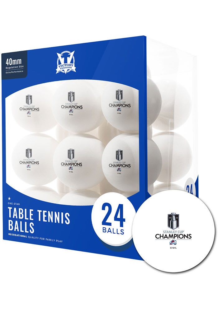 Colorado Avalanche 2022 Stanley Cup Champions 24 Ct Balls Table Tennis