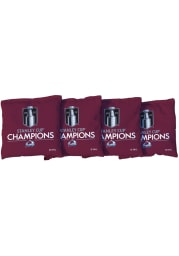 Colorado Avalanche 2022 Stanley Cup Champions 4 Pack All Weather Cornhole Bags Tailgate Game