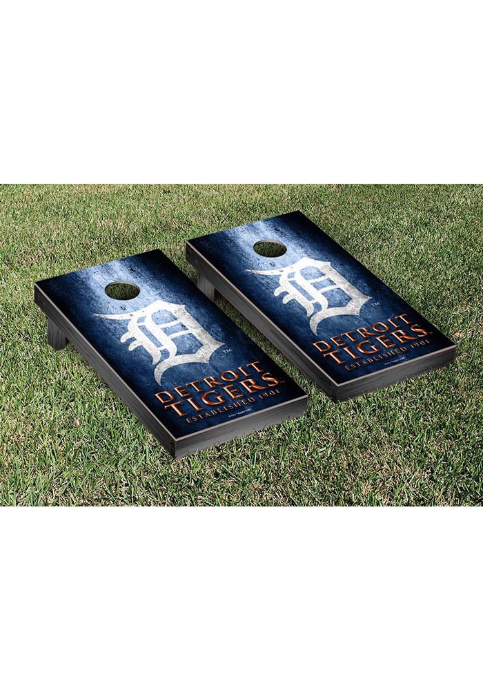 Retro Detroit Tigers Logo Printed Cornhole Set