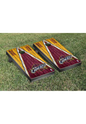 Cleveland Cavaliers Triangle Weathered Version Cornhole Tailgate Game