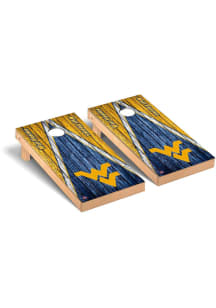 West Virginia Mountaineers Triangle Weathered Version Corn Hole
