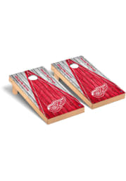Detroit Red Wings Weathered Triangle Version Cornhole Tailgate Game