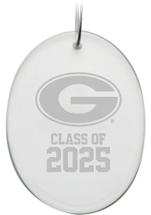 Georgia Bulldogs Class of 2025 Oval Ornament - White