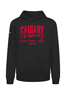 Levelwear Calgary Flames Mens Black Podium Response Long Sleeve Hoodie