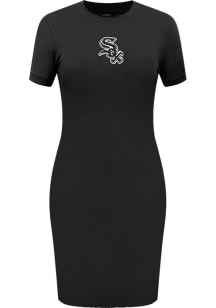 Pro Standard Chicago White Sox Womens Black Classic Short Sleeve Dress