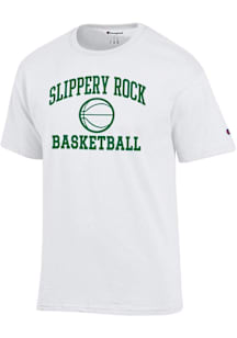 Champion Slippery Rock White Basketball Jersey Short Sleeve T Shirt