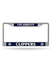 Los Angeles Clippers Standard Chrome License Plate Frame - Silver