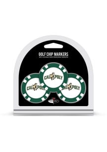 Cal Poly Mustangs Poker Chip 3 Pack Golf Ball Marker
