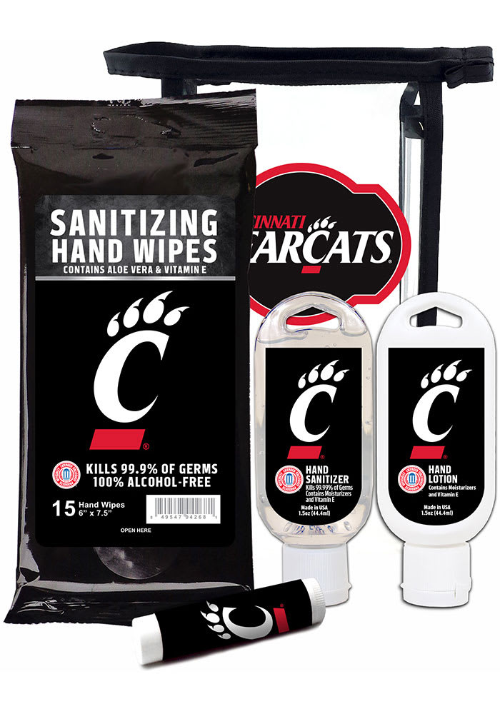 Cincinnati Bearcats 4 Piece Travel Bathroom Set