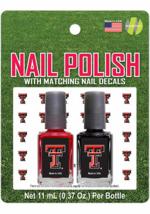 Texas Tech Red Raiders Nail Polish Decal Set Cosmetics