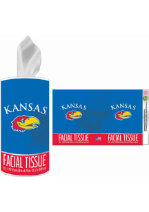 Kansas Jayhawks Cylinder Tissue Box