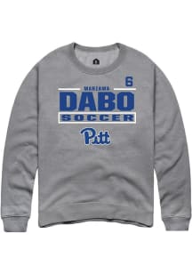 Mariama Dabo Rally Mens Graphite Pitt Panthers NIL Stacked Box Player Crew