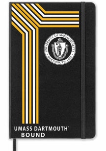 University of Massachusetts Dartmouth School Bound team logo Notebook and Folder - Black